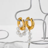 Natural Freshwater Pearl Drop Earrings