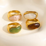 Colorful Resin Chunky Statement Ring