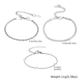 Silver Stackable Chain Bracelet