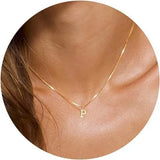 Initial Letter Pendant Necklace