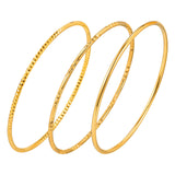 Glossy Gold Stackable Bangle