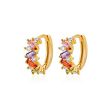 Cubic Zirconia U-Shape Studs