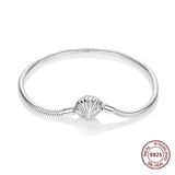 Sterling Silver Zirconia Charm Bracelet