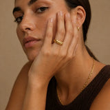 Twisted Gold Band Ring