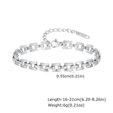Silver Stackable Chain Bracelet