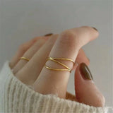 Vintage Multi-Layer Gold Ring