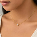 Solitaire Zircon Choker Necklace