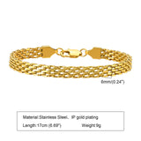 Gold Paperclip Chain Bracelet