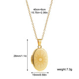 Celestial Photo Locket Necklace