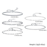 Silver Stackable Chain Bracelet