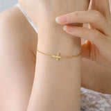 Cross Pendant Chain Bracelet