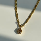 Multicolour Oval CZ Natural Stone Necklace