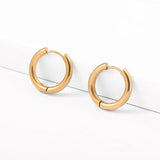 Thick Textured Geometric Circle Hoops
