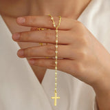 Lariat Cross Y-Necklace