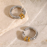 Geometric C-Shape Ear Cuffs