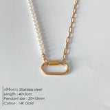 Oval Turnbuckle Choker Necklace