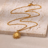 Sunflower Pendant Necklace