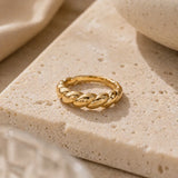 Twisted Croissant Ring