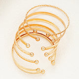 Gold Bangle Set (7-Piece)