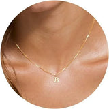 Initial Letter Pendant Necklace