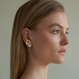 Crystal Double Teardrop Earrings