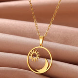 Sunflower Pendant Necklace