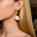 Cowrie Shell Drop Earrings