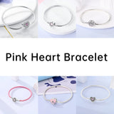 Sterling Silver Zirconia Charm Bracelet