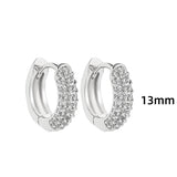 Cubic Zirconia Tiny Huggie Hoops