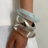Clear Acrylic Wide Bangle