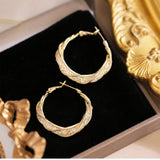 Mesh Mobius Hoop Earrings