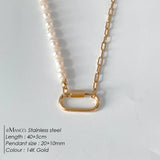 Oval Turnbuckle Choker Necklace