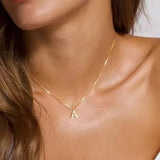 Initial Letter Pendant Necklace