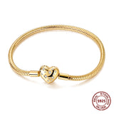 Sterling Silver Zirconia Charm Bracelet