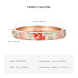 Enamel Floral Bangle