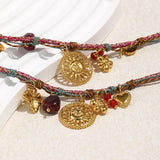 Bohemian Woven Rope Necklace & Bracelet Set