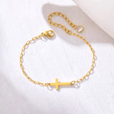 CZ Cross Chain Bracelet