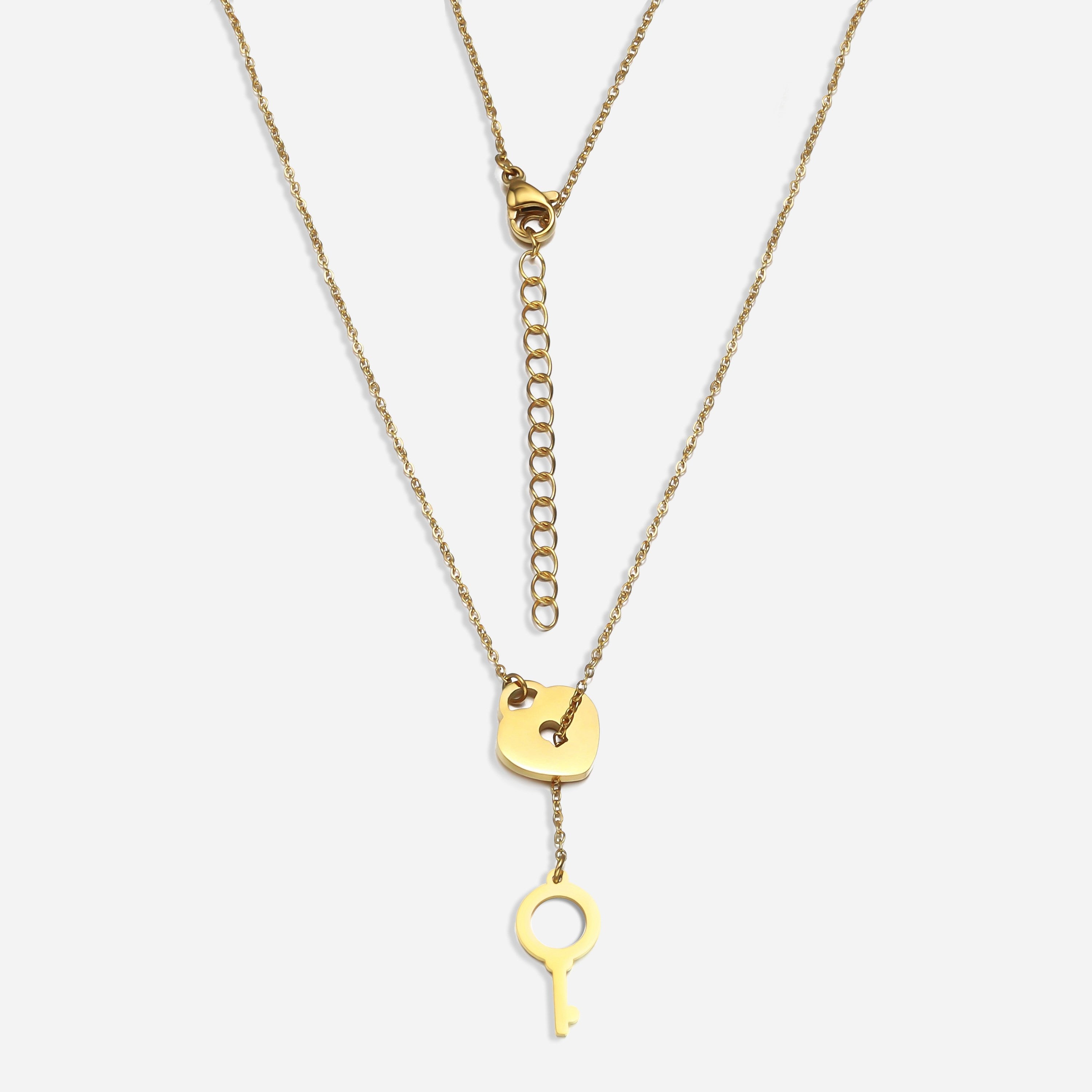 Victoria secret lock and key necklace hotsell