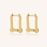 Jackie Geometric Hoop Earrings