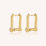 Jackie Geometric Hoop Earrings