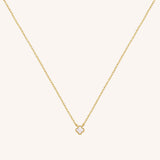 Mother Of Pearl Mini Clover Necklace