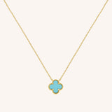 Turquoise Clover Necklace
