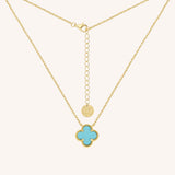 Turquoise Clover Necklace