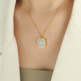 Opal Pendant Necklace