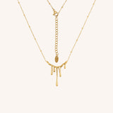 Melting Gold Necklace