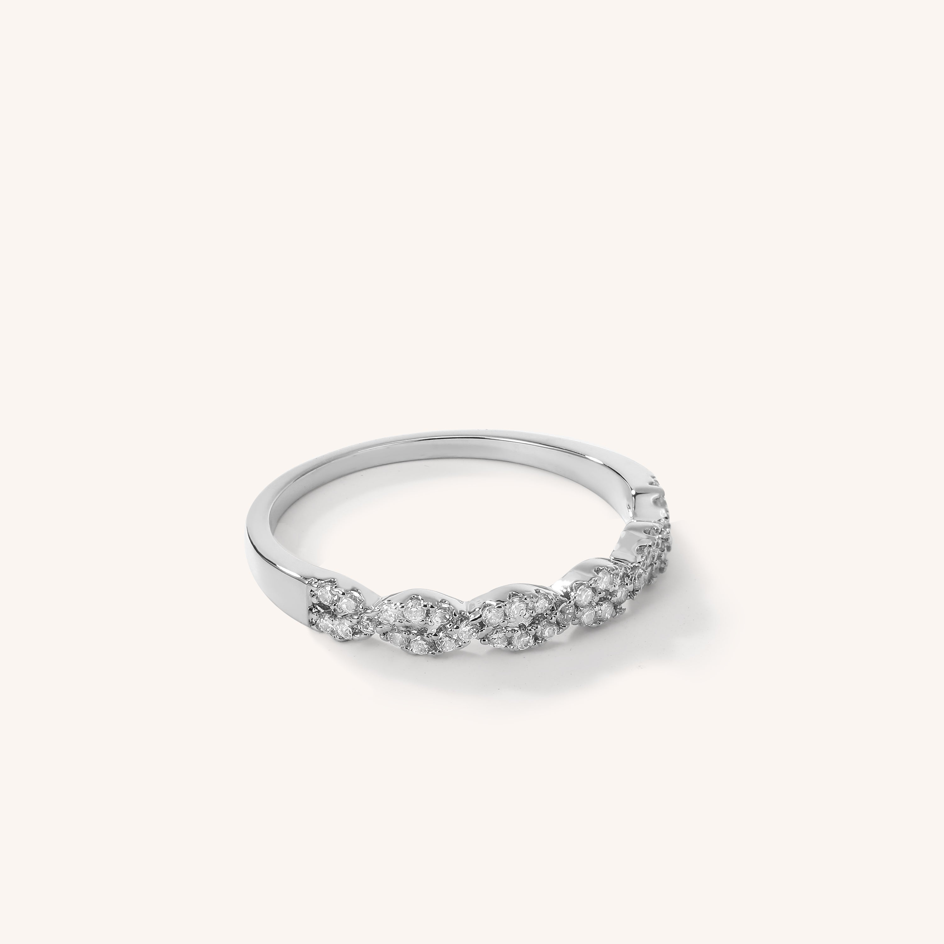 Crystal twist ring hotsell