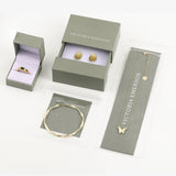 14K Gold Beaded Sphere Bracelet Stackable Set