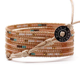 Mixed Seed Bead Five Wrap Bracelet