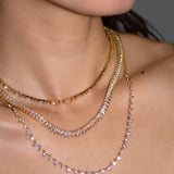 Classic Rectangular Cut Crystal Choker