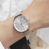 Silver Sunburst Watch